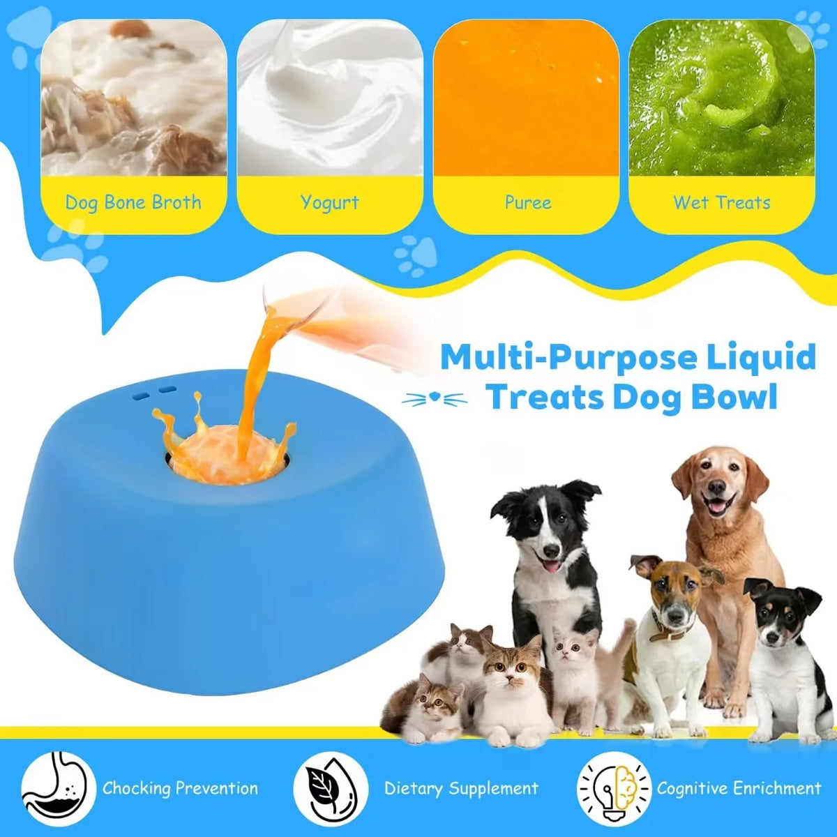 Slow Feeder Lick Bowl
